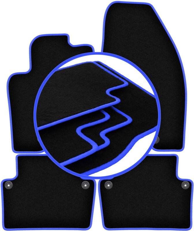 CARLUX-BLUE Autofußmatten für: Volvo S80 I Limousine (1998-2006)