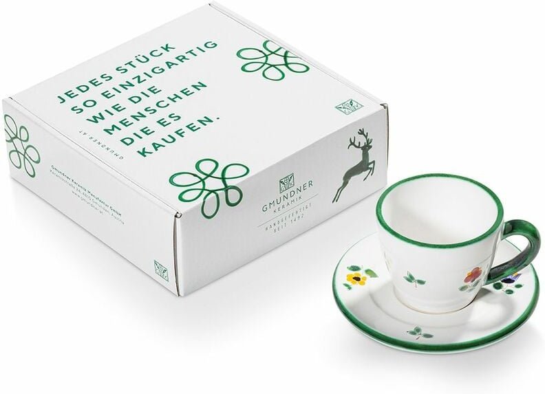 Gmundner Keramik - Streublumen Espresso f.Dich/2tlg.Geschenkk.