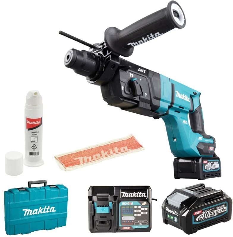 Makita - Akku-Kombihammer HR007GM201 sds-plus 40V max. / 2x 4,0 Ah und Ladegerät