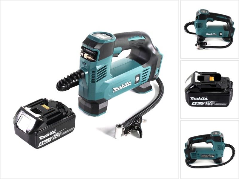 Makita DMP 180 M1 Akku Kompressor 18 V 8,3 bar + 1x Akku 4,0 Ah - ohne Ladegerät
