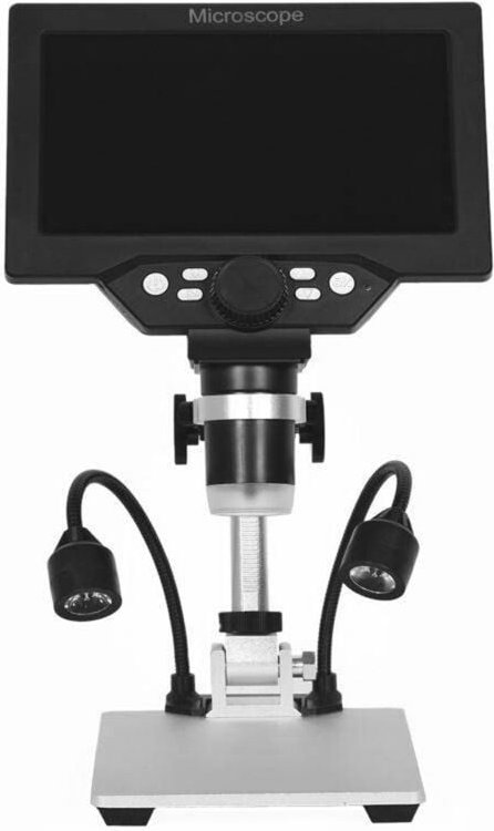 G1200 7-Zoll-Digitalmikroskop mit großem Farb-LCD-Bildschirm, 12-MP-LCD-Display, 1-1200-facher Vergrößerung, stufenloser...