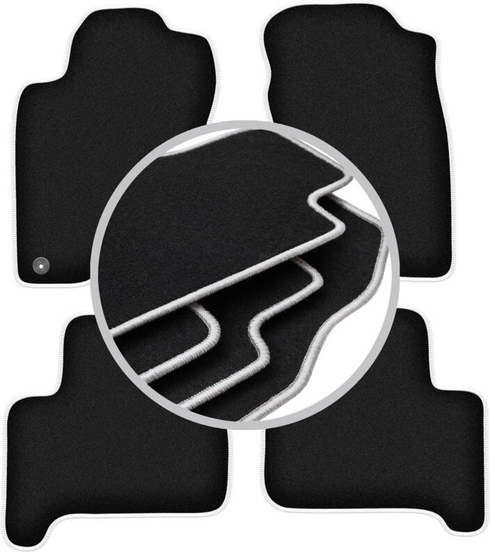 CARLUX-SILVER Autofußmatten für: Toyota Land Cruiser J120 5-Türer (2002-2009)