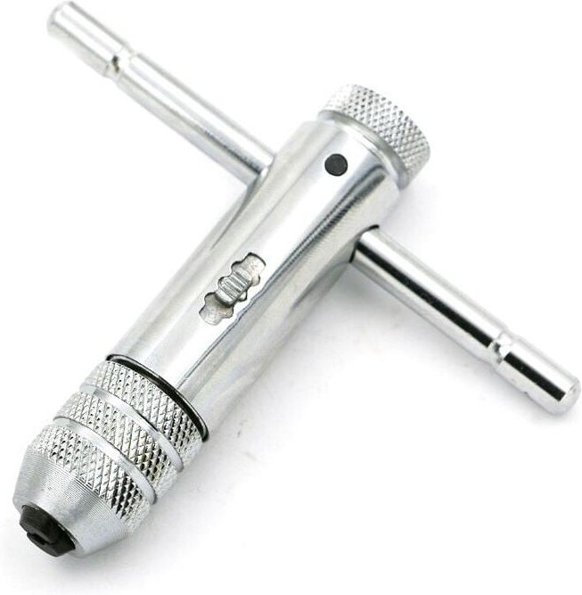 Verstellbarer Gewindebohrer, Ratschen-Gewindebohrer, T-Griff, M5-M12 Kapazität, Gewindeschneider, Ratschenschlüssel, Gew...