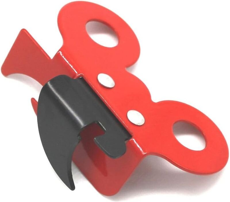Manueller Dosenöffner, Dosenöffner, 2-in-1-Dosenöffner, manueller Dosenöffner, Butterfly-Dosenöffner, Edelstahl, Rot, 7,...