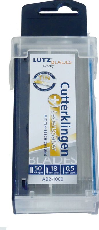 Lutz Abbrechklinge tin 18mm Pack a 50 St.