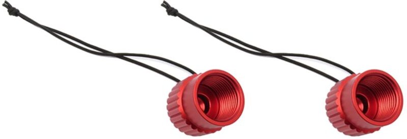 2X Scuba Diving Gewinde Staubkappe Plug Cover Din 5/8-14NPS Staubkappe Tankventil Endkappe Zubehörteil Rot