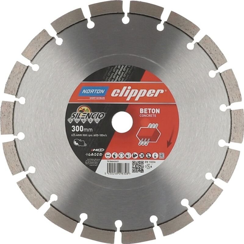 Saint Gobain - Diamanttrennscheibe Extreme Silencio ø 300 mm für Trennschleifer 6400 min-1 Segmenthöhe 15 mm