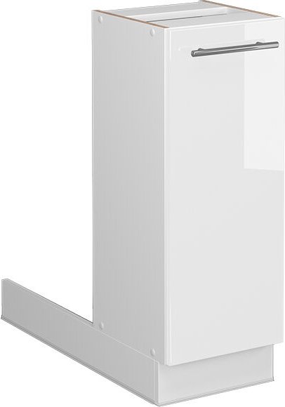 Vicco - Kücheninsel Fame-Line, Weiß Hochglanz, 30 cm ohne Arbeitsplatte