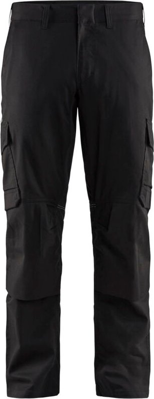Arbeitshose mit Kniepolstertaschen, dehnbar 2D 1448 – Schwarz S – FR(40) – SE(C46) – Normen