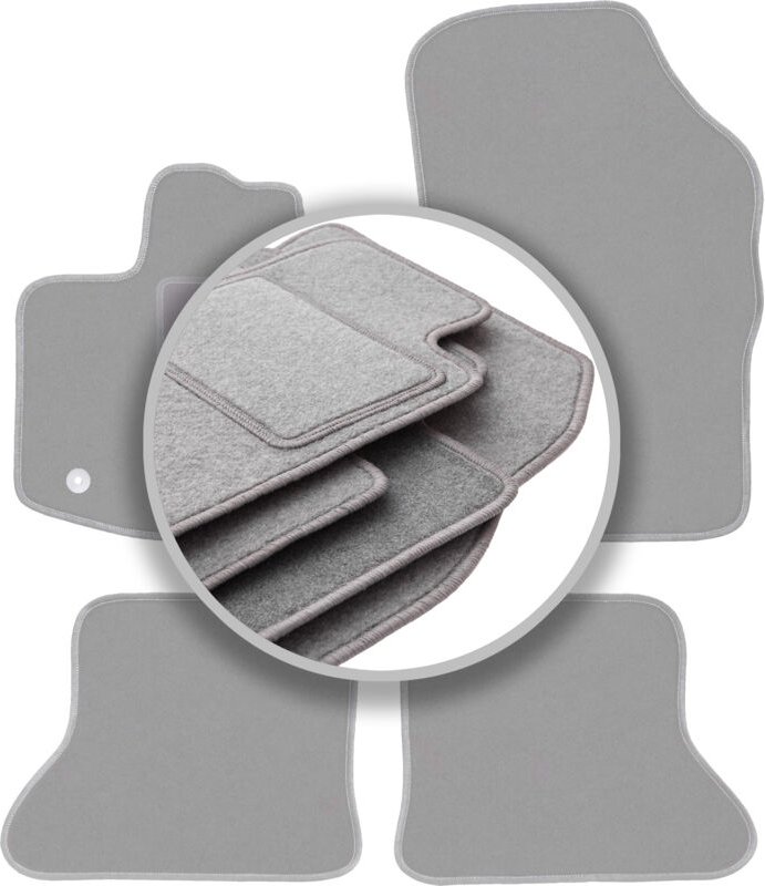 Graue Fußmatten für: Dacia Dokker Minivan (2013-)