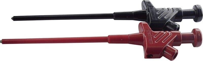 Sks Hirschmann - Kleps 30 Set Fein-Abgreifklemme Steckanschluss 4 mm Ohne Messkategorie Schwarz, Rot