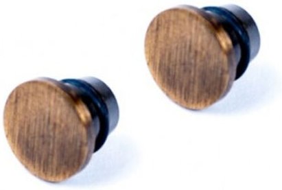 Wesco - 2Stück Relingsystem 16mm Endkappe modern Messing Antik mit Muffe