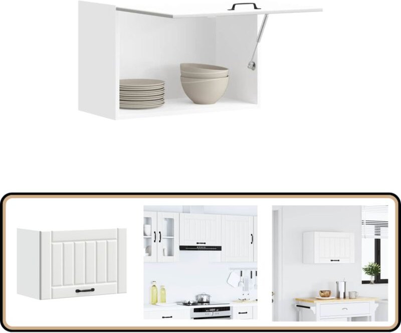 Küchen-Hängeschrank Lucca Weiß Holzwerkstoff - Vidaxl