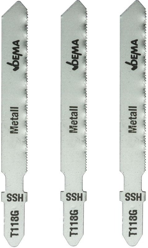 Dema - Metall Stichsägeblätter T-Schaft Säge Schneidblätter T118G 3er Set