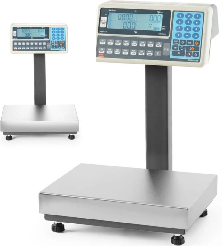 Plattformwaage mit Ausleger, eichfähig M 60 kg, 280x350 mm