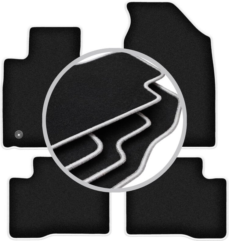 CARLUX-SILVER Autofußmatten für: SsangYong Tivoli SUV (2015-)