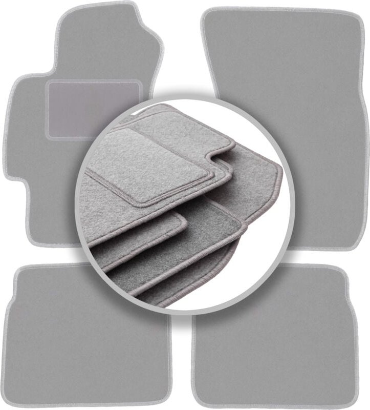 Graue Autofußmatten für: Subaru Impreza III GH Fließheck, Kombi, WRX (2007-2013)