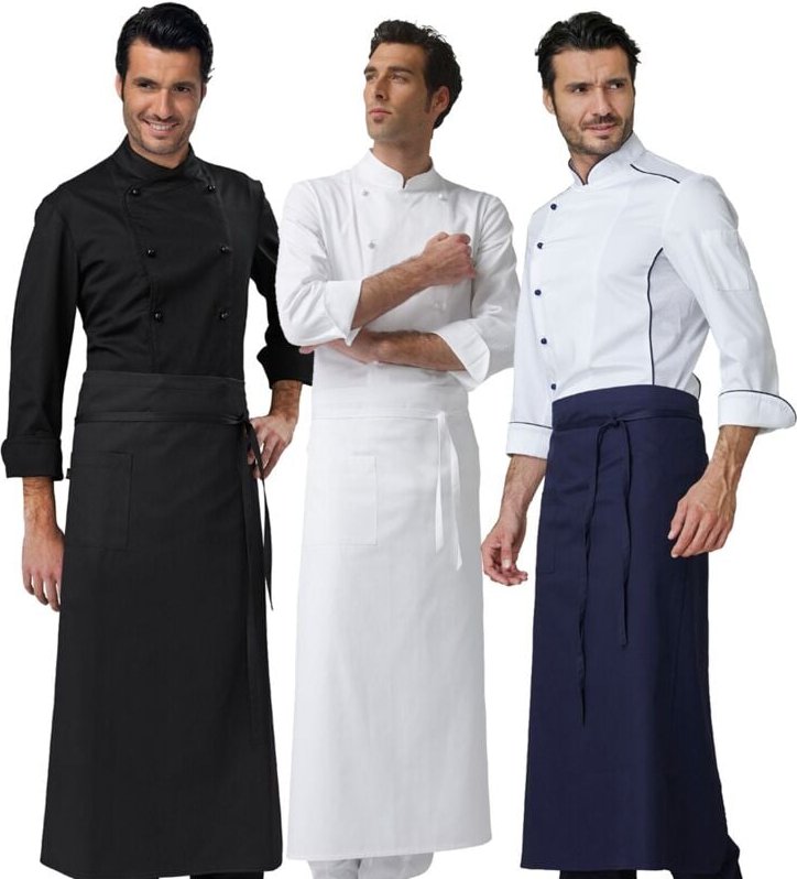 Thumbnail - Trento Baumwollschürze aus Baumwolle - - Weiß - Siggi