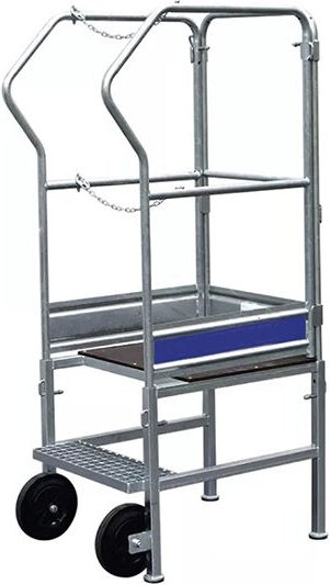 Stehleiter 2 stufen - Maximale Arbeitshöhe 2.55m - 18.011