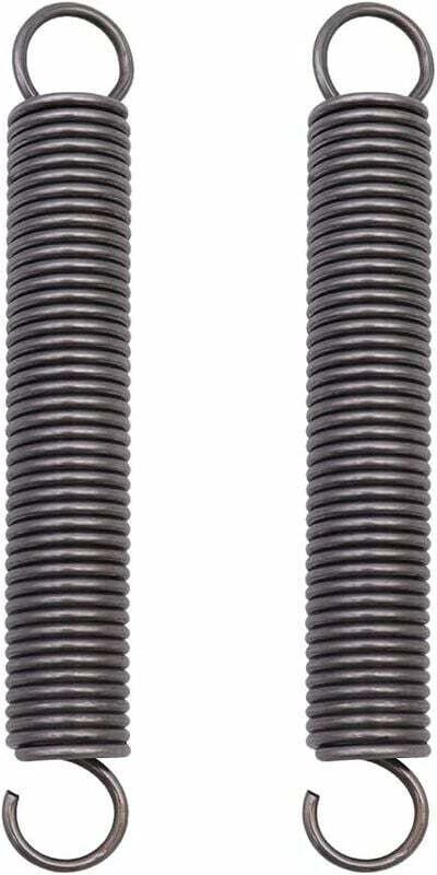 Zugfeder aus gepresstem Stahl in 2 Teilen mit Doppelhaken - Maße: 2 x 18 x 150 mm