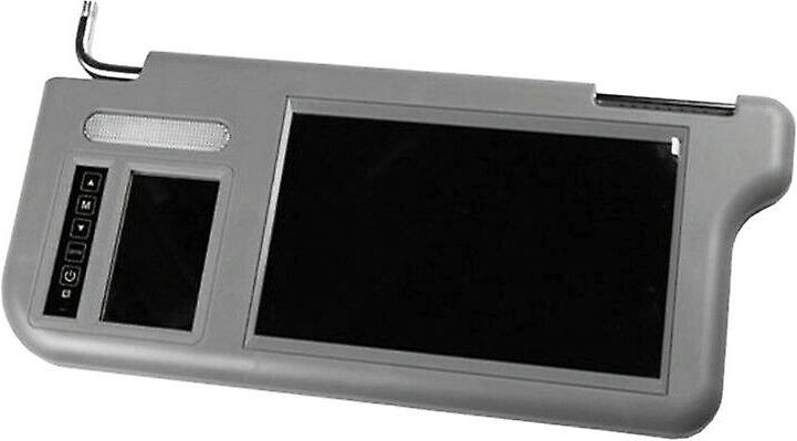 Woosien - 7-Zoll-Auto-Sonnenblende, Innenrückspiegel, Bildschirm, LCD-Monitor, DVD/VCD/AV/TV-Player, Rückfahrkamera (l