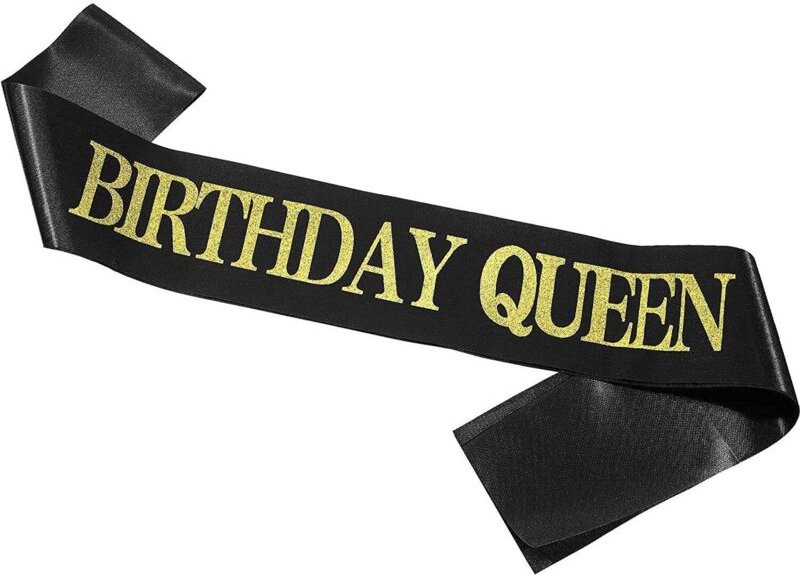 Band birthday queen - schwarz
