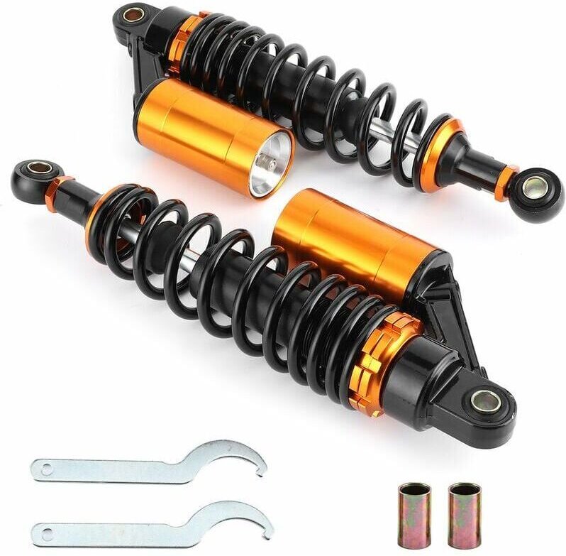 XVX Amortisseurs d'air 340mm/13,38 pouces, 2 pièces, amortisseur de Suspension arrière pour moto tout-terrain