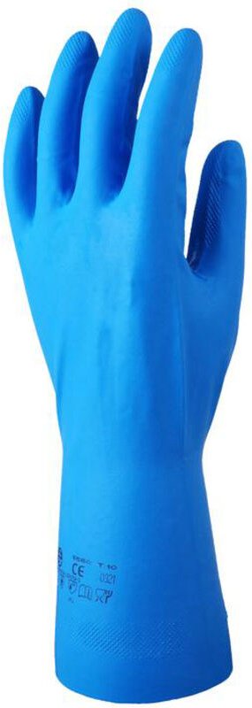 Thumbnail - Pack mit 10 Paar ACRYLONITRIL-Handschuhe - Blau, nicht flockig, Größe 9