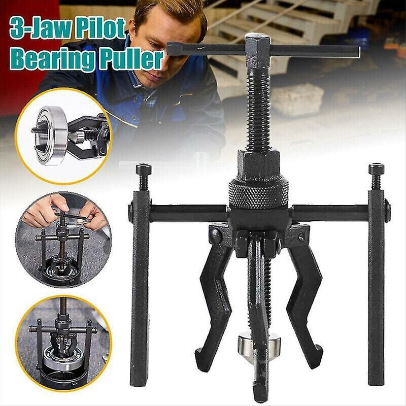 3-Backen-Pilotlager-Abzieher, Zubehör zum Entfernen von Innenradabziehern, Auto-Handwerkzeugzubehör