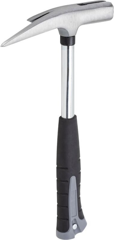 RUTHE Maurerhammer 600g Rheinische Form mit Stahlrohrstiel