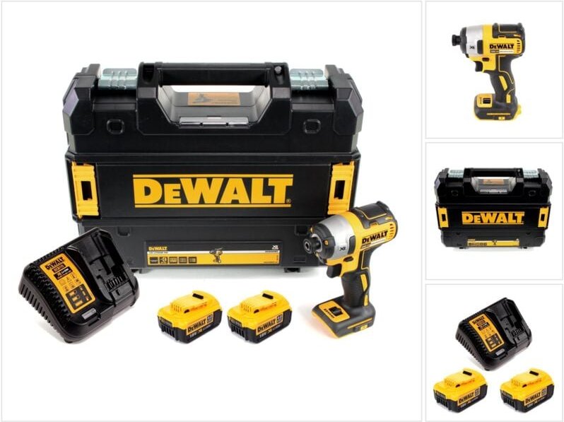 Dcf 887 M2T Akku Schlagschrauber 18 v 205 Nm 1/4' Brushless + 2x Akku 4,0 Ah + Ladegerät + tstak - Dewalt