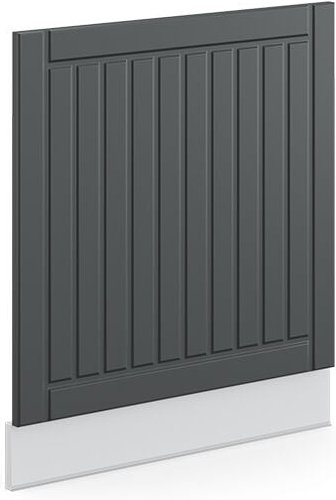 Frontblende Fame-Line, Anthrazit Landhaus, 60 cm ohne Arbeitsplatte, Vicco