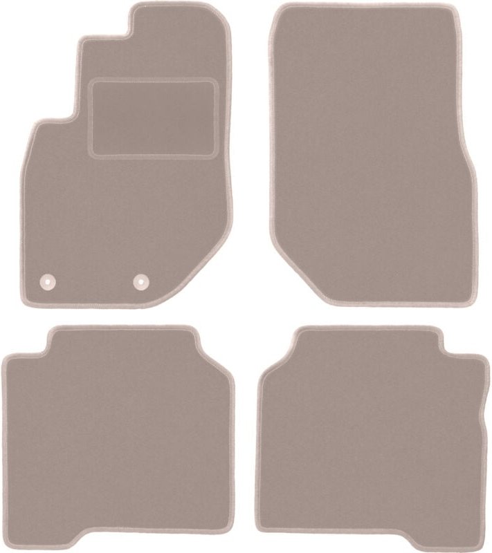Beige Veloursmatten für: Hyundai Terracan SUV (2001-2006)