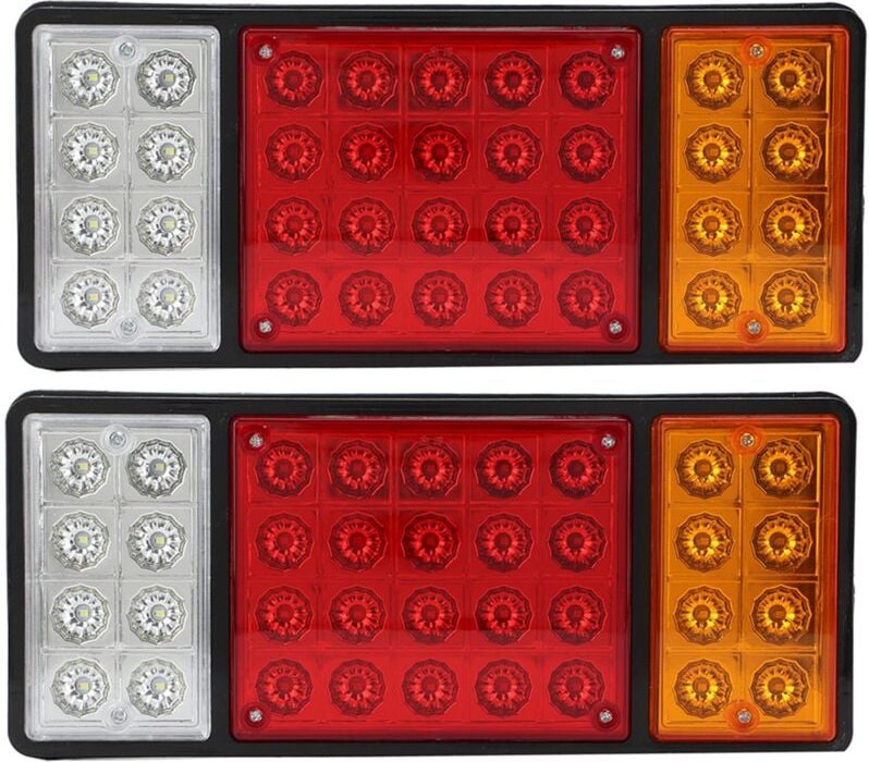 SUNXURY 2 Stück 12 V 36 LED-Rücklichter, hohe Sichtbarkeit, Signalanzeigelampe für Wohnwagen, LKW