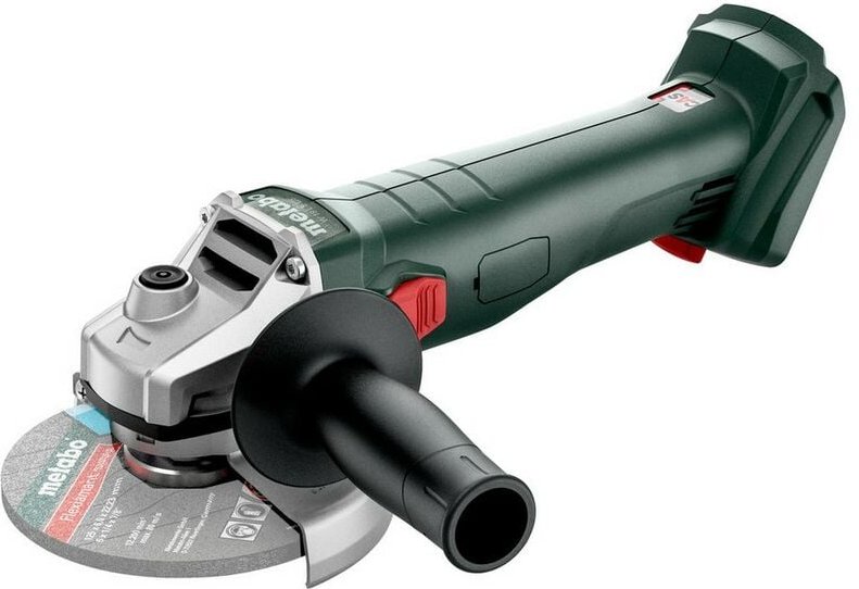 Akku-Winkelschleifer w 18 l 9-125 ohne Akku und Ladegerät im Karton - Metabo
