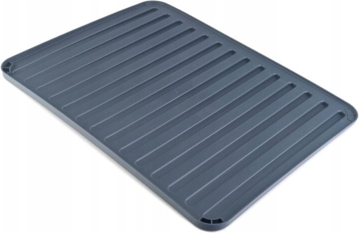 Abtropfgestell, Abtropfmatte aus Silikon, dunkelgrau - Kadax