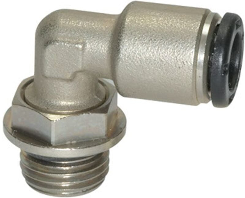 L-Steckverschraubung »click-clock«, drehbar, g 1/4 außen, ø 4 mm - Riegler