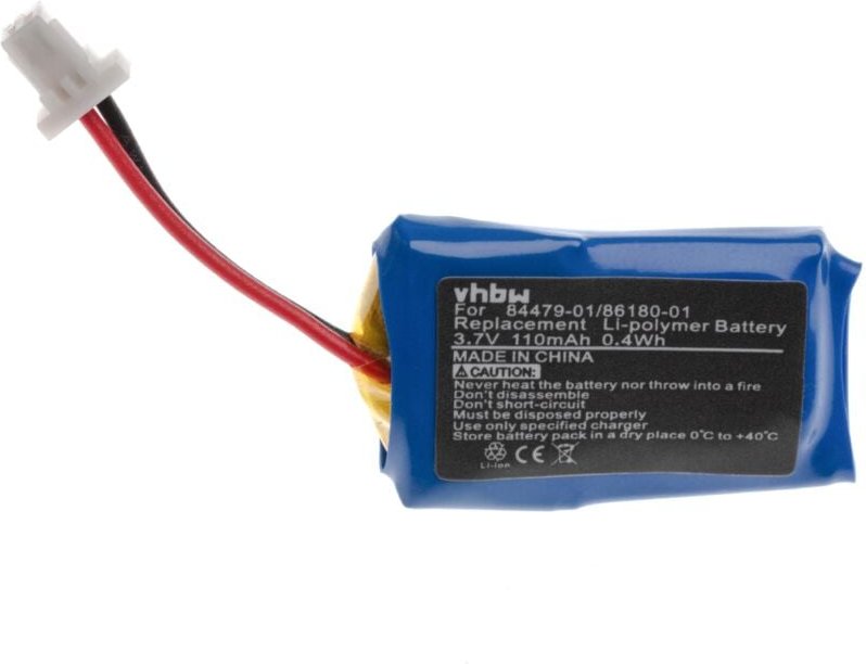 Vhbw - Akku Ersatz für Plantronics 84479-01, 86180-01 für Wireless Headset Kopfhörer (110 mAh, 3,7 v, Li-Polymer)