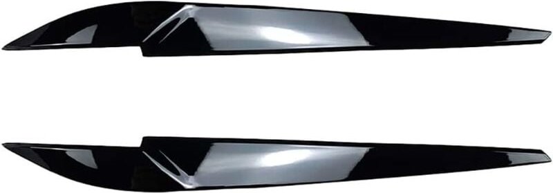Thumbnail - 2Pcs Scheinwerfer Augenbraue Abdeckung Trim Für BMVV X5 X6 F15 F16 2014-2018 Glanz Schwarz/Carbon Fiber ABS kunststoff