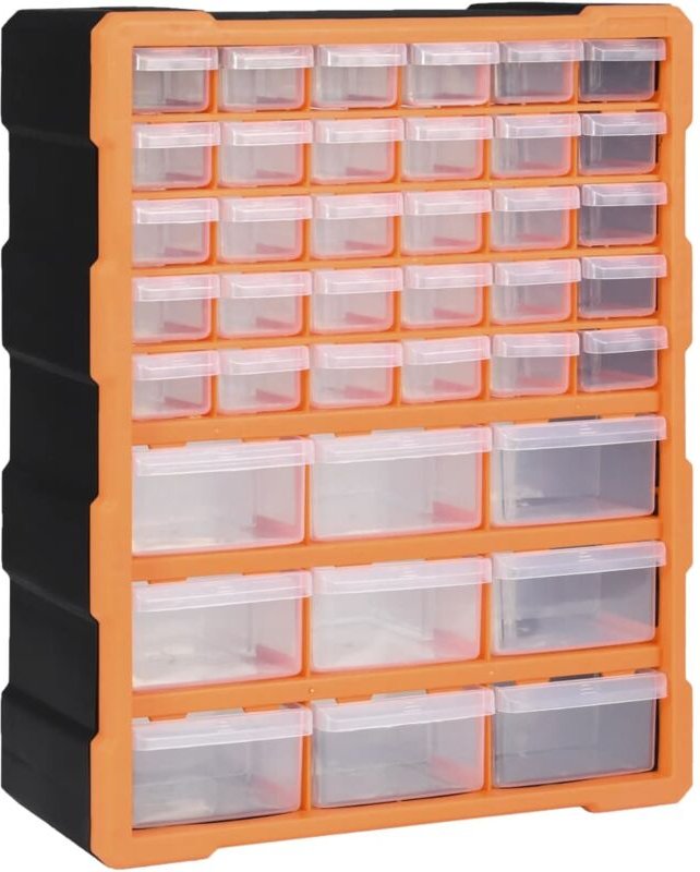 Multi-Schubladen-Organizer mit 39 Schubladen 38x16x47 cm Vidaxl