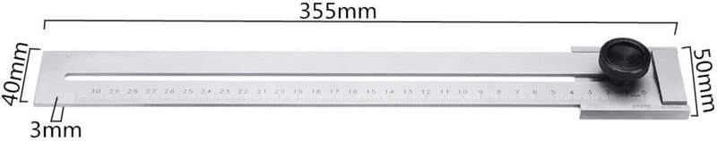 Linghhang - 0–200 mm/0–250 mm/0–300 mm Gewindeschneid-Markierungslehre für die Holzbearbeitung, Messung von Kohlenstoffs...