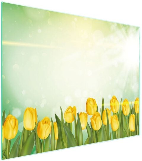 Glasschneidebrett 52x40 Tulpen