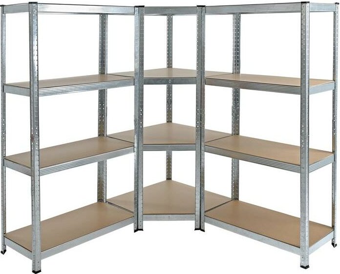 Steckregal Set Eckregal Lagerregal Werkstattregal Kellerregal Regal verzinkt