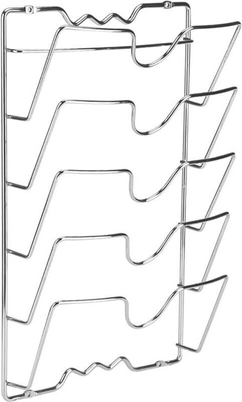 Thumbnail - Vertikaler Deckelhalter aus Metall, Deckel-Organizer zur Wandmontage mit 5 Fächern, Topfdeckel-Aufbewahrung für Schrank ...