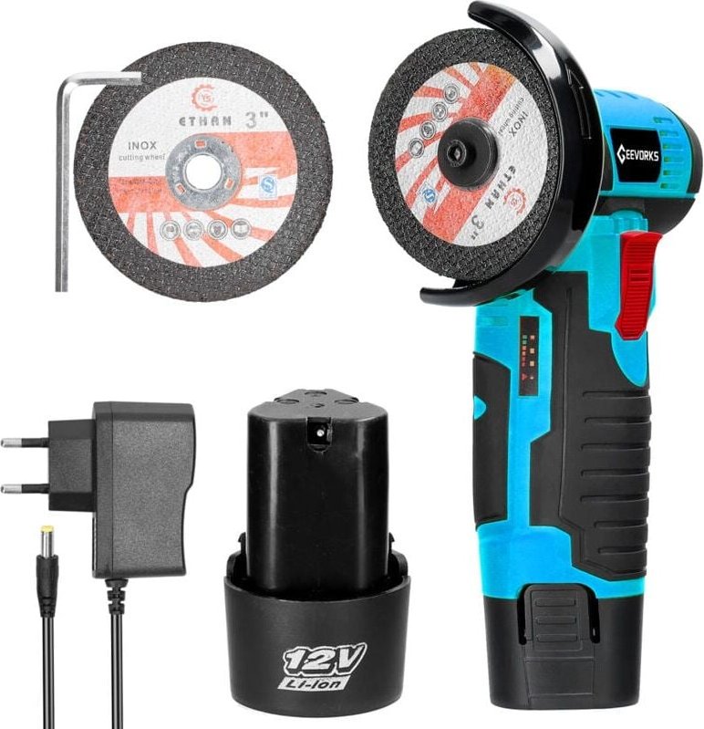 SNQ - 12 v 19500 U/min Elektrisches Schleifwerkzeug, multifunktionaler Winkelschleifer, Handschneider zum Schneiden und ...
