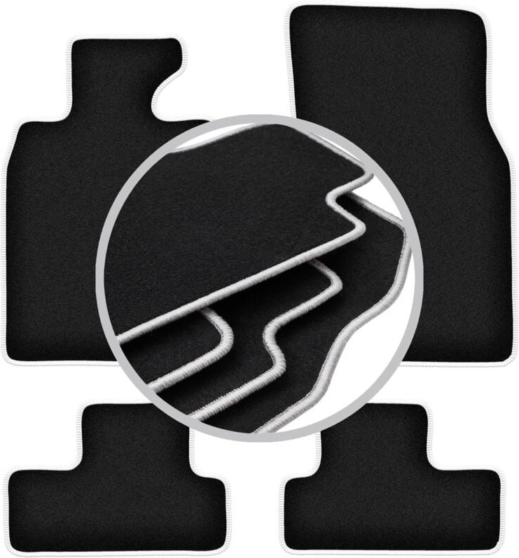 CARLUX-SILVER Autofußmatten für: Mini Cooper R56 Fließheck (2006-2013)