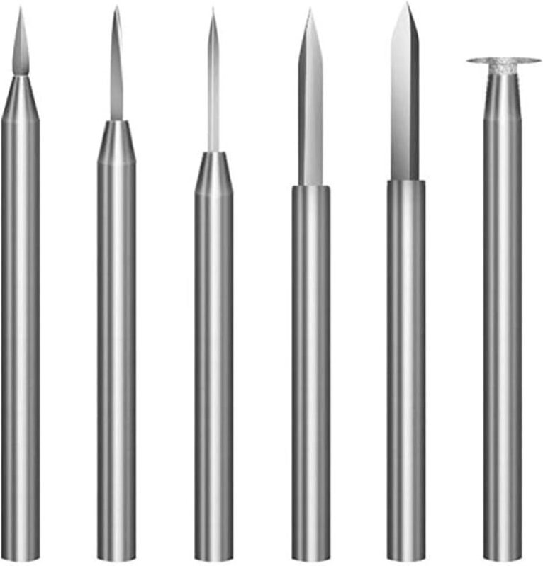 6-teiliges Holzschnitzbohrer-Set für Dremel-Rotationswerkzeug – Gravurbohrer-Zubehör – Holzschleifwerkzeug mit 3-mm-Scha...