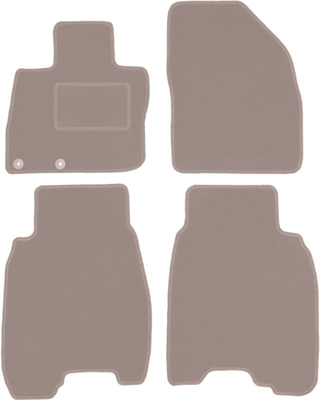 Beige Veloursmatten für: Honda Civic VIII Fließheck (2006-2012)