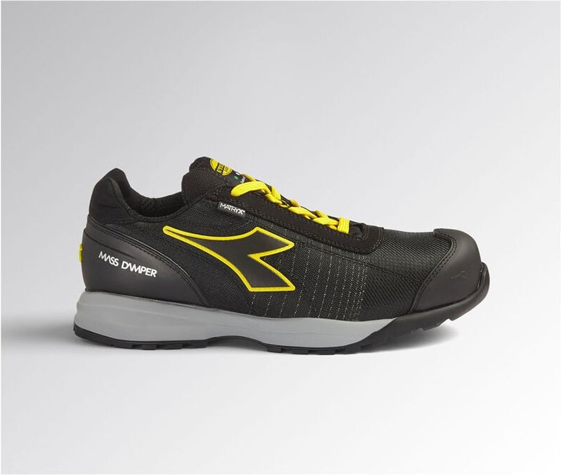 Diadora Glove MDS Matryx Low S3 HRO SRC ESD Sicherheitsschuhe - 38 EU - Schwarz / Gelb
