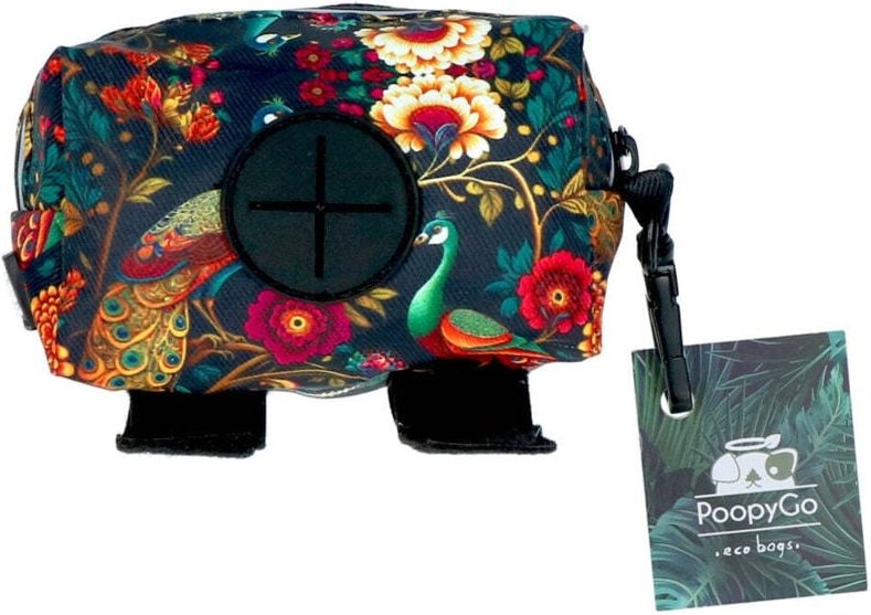Poopygo kotbeutelspender peacock rot